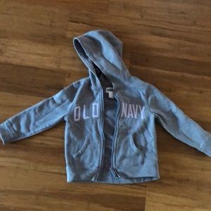 Old navy gray zip up sweatshirt size 4T